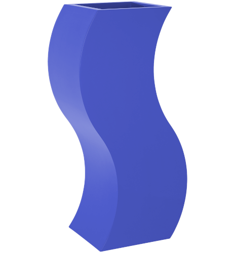 Slinky S planter in blue