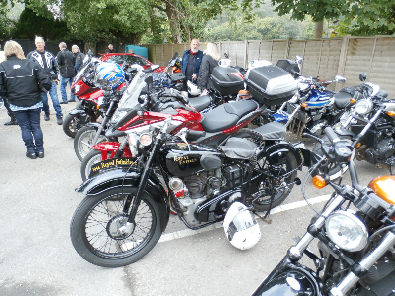 Picture of and old Royal Enfield